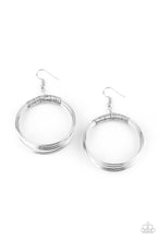 Load image into Gallery viewer, Paparazzi "Urban Spun" Silver Earrings Paparazzi Jewelry
