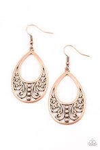 Load image into Gallery viewer, Paparazzi "Stylish Serpentine" Copper Earrings Paparazzi Jewelry
