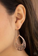 Load image into Gallery viewer, Paparazzi "Stylish Serpentine" Copper Earrings Paparazzi Jewelry
