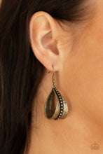 Load image into Gallery viewer, Paparazzi "Stirrup Some Trouble" Brass Earrings Paparazzi Jewelry
