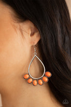 Load image into Gallery viewer, Paparazzi Stone Sky - Orange Earrings
