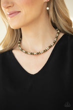 Load image into Gallery viewer, Paparazzi ZEN You Least Expect It - Brass Necklace
