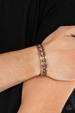 Load image into Gallery viewer, Paparazzi "In Over Your METALHEAD" Copper Urban Mens Bracelet Paparazzi Jewelry
