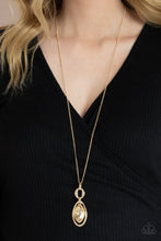 Load image into Gallery viewer, Paparazzi Glamorously Glaring - Gold Necklace
