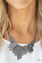 Load image into Gallery viewer, Happily Ever AFTERSHOCK - Black Gunmetal Plate Necklace
