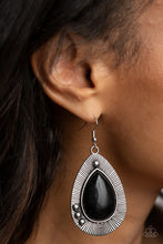 Load image into Gallery viewer, Paparazzi "Western Fantasy" Black Earrings Paparazzi Jewelry
