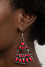 Load image into Gallery viewer, Paparazzi Desert Fiesta - Red Earrings
