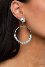 Load image into Gallery viewer, Paparazzi "Rustic Horizons" Silver Clip On Earrings Paparazzi Jewelry
