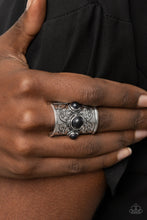 Load image into Gallery viewer, Paparazzi "Southwestern Scenery" Black Ring Paparazzi Jewelry
