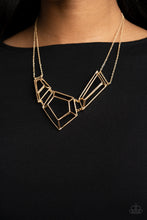 Load image into Gallery viewer, Paparazzi 3-D Drama - Gold Necklace
