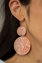 Load image into Gallery viewer, Paparazzi Status CYMBAL - Copper Earrings
