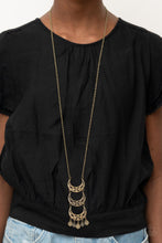 Load image into Gallery viewer, Paparazzi Half-Moon Child - Brass Necklace
