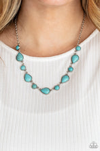 Load image into Gallery viewer, Paparazzi Heavenly Teardrops - Blue Necklace
