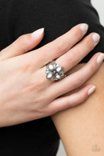 Load image into Gallery viewer, Paparazzi "Badlands Bouquet" White Ring Paparazzi Jewelry
