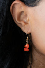 Load image into Gallery viewer, Artisanal Abundance - Orange Stone Gold Layered Chain Necklace
