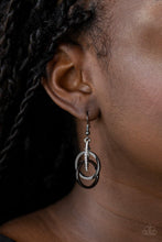 Load image into Gallery viewer, Paparazzi "Fiercely Fashionable"Black Earrings Paparazzi Jewelry
