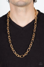 Load image into Gallery viewer, Paparazzi Ringside Throne - Gold Necklace

