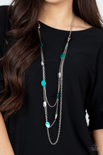 Load image into Gallery viewer, Paparazzi Barefoot and Beachbound - Blue Necklace

