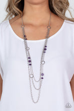 Load image into Gallery viewer, Paparazzi Starry-Eyed Eloquence - Purple Necklace
