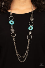 Load image into Gallery viewer, Paparazzi Grounded Glamour - Blue  Necklace
