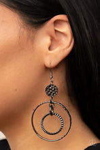 Load image into Gallery viewer, Paparazzi Mechanical Mecca - Black Earrings
