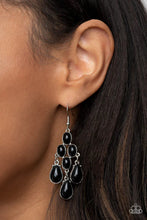 Load image into Gallery viewer, Paparazzi "Feeling TIER-rific" Black Earrings Paparazzi Jewelry
