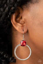 Load image into Gallery viewer, Paparazzi Cheers to Happily Ever After - Red Earrings
