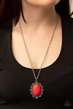 Load image into Gallery viewer, Paparazzi Daisy Dotted Deserts - Red Necklace
