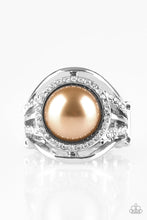 Load image into Gallery viewer, Paparazzi VINTAGE VAULT "Pampered in Pearls" Brown Ring Paparazzi Jewelry

