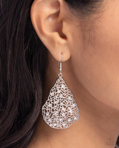 Paparazzi Stargazing Glamour - White Earrings