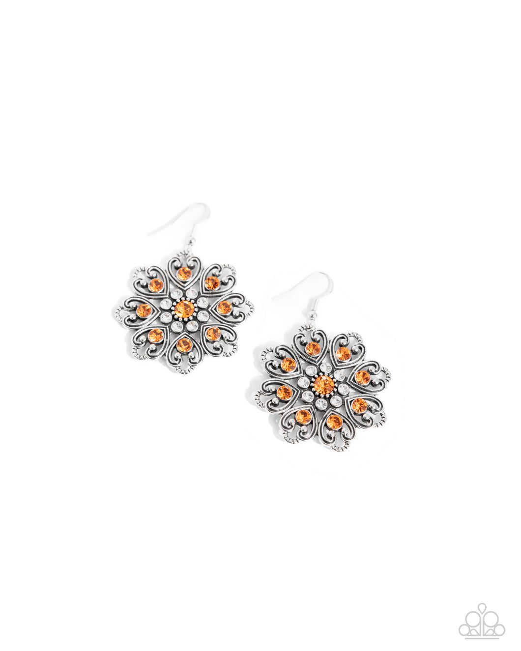 Paparazzi Garden of Love - Orange Earrings