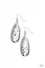 Load image into Gallery viewer, Paparazzi "TEARDROP-Dead Dynasty" White Earrings Paparazzi Jewelry

