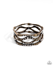 Load image into Gallery viewer, cross-country-brass-bracelet-paparazzi-accessories
