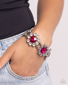 Paparazzi Pact of Petals - Pink Bracelet