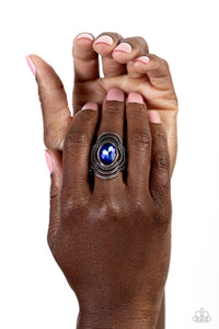 Paparazzi Entrancing Edge - Blue Ring