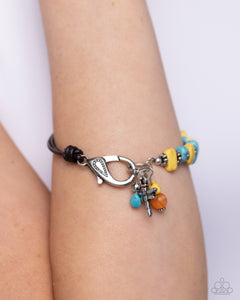 Paparazzi Daring Dragonfly - Yellow Bracelet