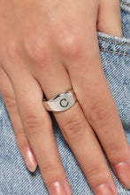 Load image into Gallery viewer, Paparazzi Monogram Memento C - Silver Ring
