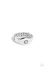 Load image into Gallery viewer, Paparazzi Monogram Memento E - Silver Ring
