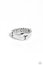 Load image into Gallery viewer, Paparazzi Monogram Memento R - Silver Ring
