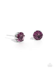 Load image into Gallery viewer, Paparazzi Breathtaking Birthstone (February)- Purple Earrings
