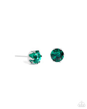 Load image into Gallery viewer, Paparazzi Breathtaking Birthstone (May) - Green Earrings
