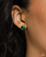 Load image into Gallery viewer, Paparazzi Breathtaking Birthstone (May) - Green Earrings
