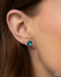 Paparazzi Breathtaking Birthstone (December) - Blue Earrings