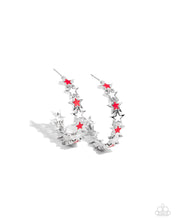 Load image into Gallery viewer, Paparazzi Star Spangled Statement - Red Earrings
