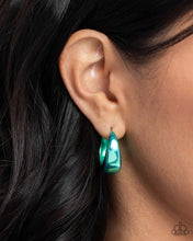 Load image into Gallery viewer, Paparazzi Colorful Curiosity - Green Earrings
