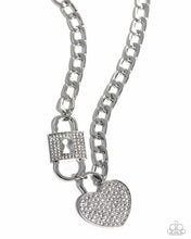Load image into Gallery viewer, Paparazzi Lock Up Your Love - White Necklace
