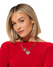 Load image into Gallery viewer, Paparazzi Lock Up Your Love - White Necklace
