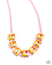 Load image into Gallery viewer, Paparazzi I SQUARE to Secrecy - Pink Necklace
