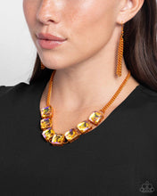 Load image into Gallery viewer, Paparazzi I SQUARE to Secrecy - Orange Necklace
