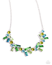 Load image into Gallery viewer, Paparazzi Serene Statement - Green Necklace
